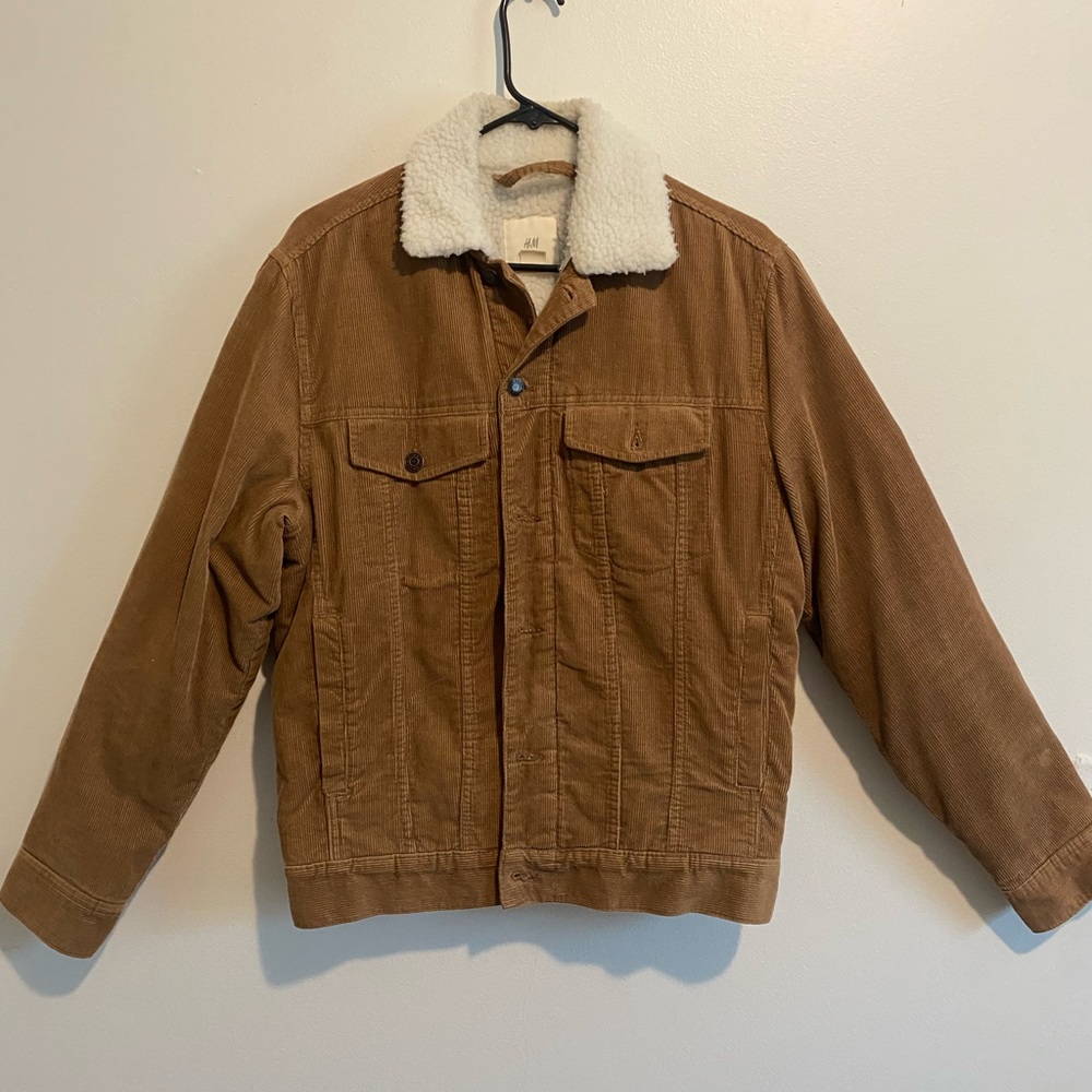 Men’s Sherpa Cord Icon Brown Jacket